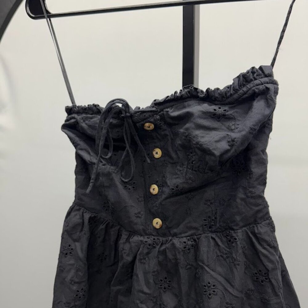 Aeropostale Black Eyelet Lace Strapless Sundress - Picture 2 of 5